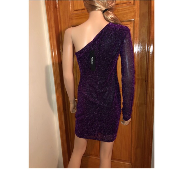 👗Nastygal sparkly one shoulder dress - Picture 7 of 8